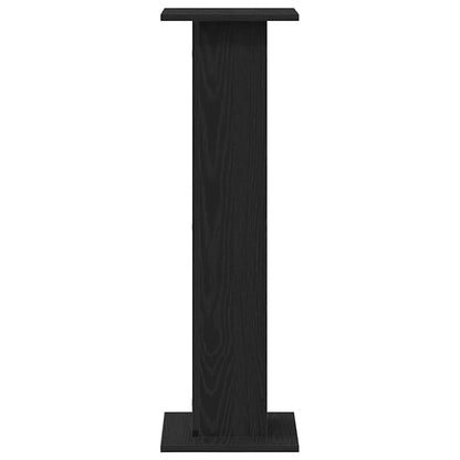 Supporto per piante 2 pcs Rovere Nero 30 x 30 x 95 cm