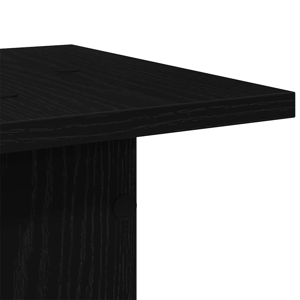 Supporto per piante 2 pcs Rovere Nero 30 x 30 x 80 cm | homemem39