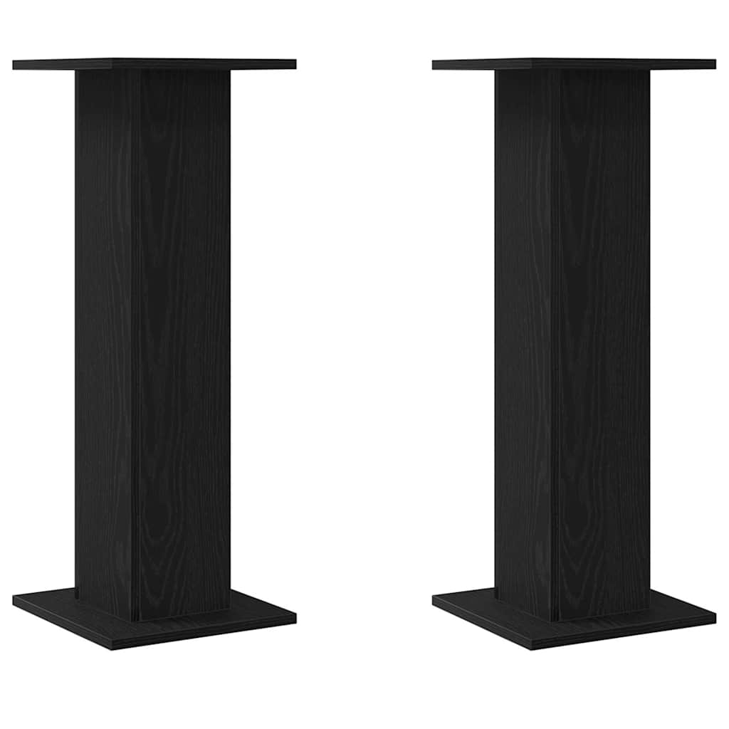 Supporto per piante 2 pcs Rovere Nero 30 x 30 x 80 cm | homemem39