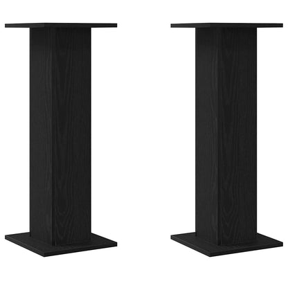 Supporto per piante 2 pcs Rovere Nero 30 x 30 x 80 cm | homemem39