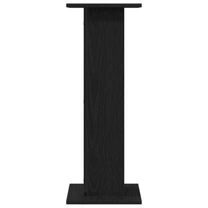 Supporto per piante 2 pcs Rovere Nero 30 x 30 x 80 cm