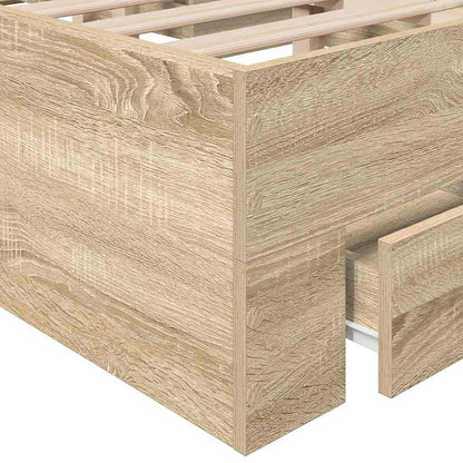Struttura del letto Marrone 120 x 200 cm Legno multistrato | homemem39