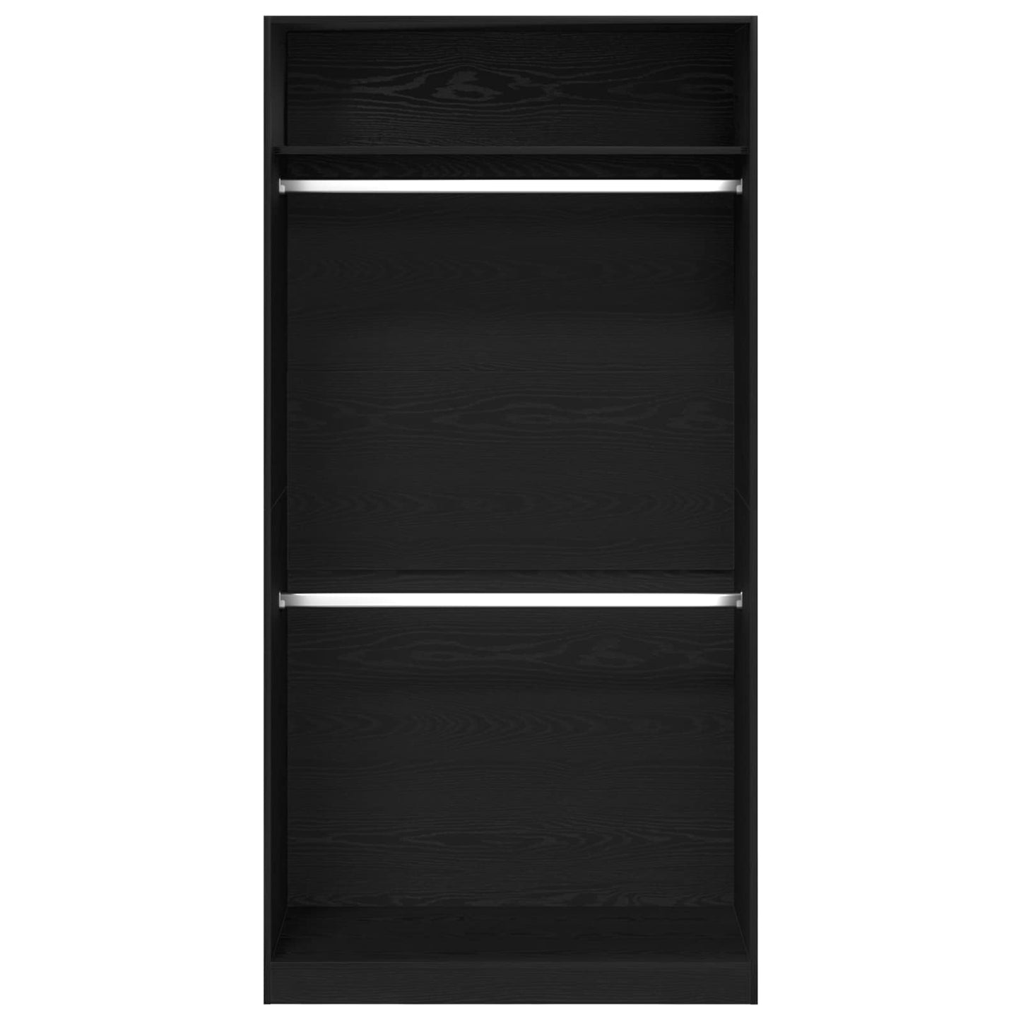 Guardaroba Rovere Nero 100 x 50 x 200 cm Legno multistrato | homemem39