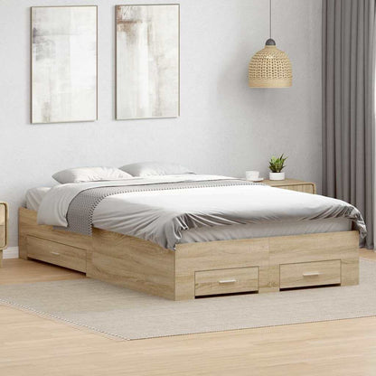 Struttura del letto Marrone 120 x 190 cm Legno multistrato | homemem39