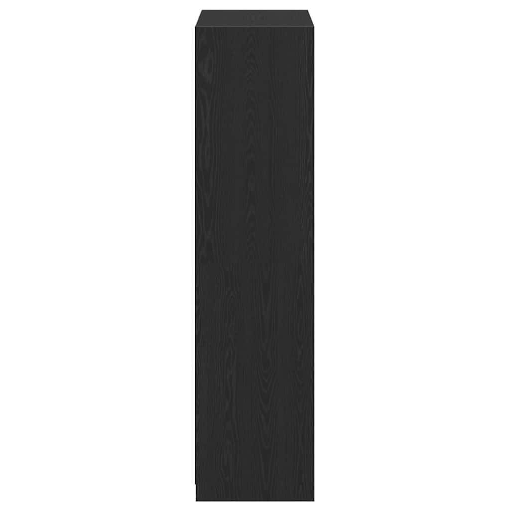 Guardaroba Rovere nero 80 x 50 x 200 cm Legno multistrato