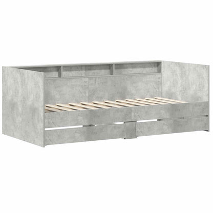 Letto Giorno con cassetto Grigio 90 x 200 cm Legno multistrato | homemem39