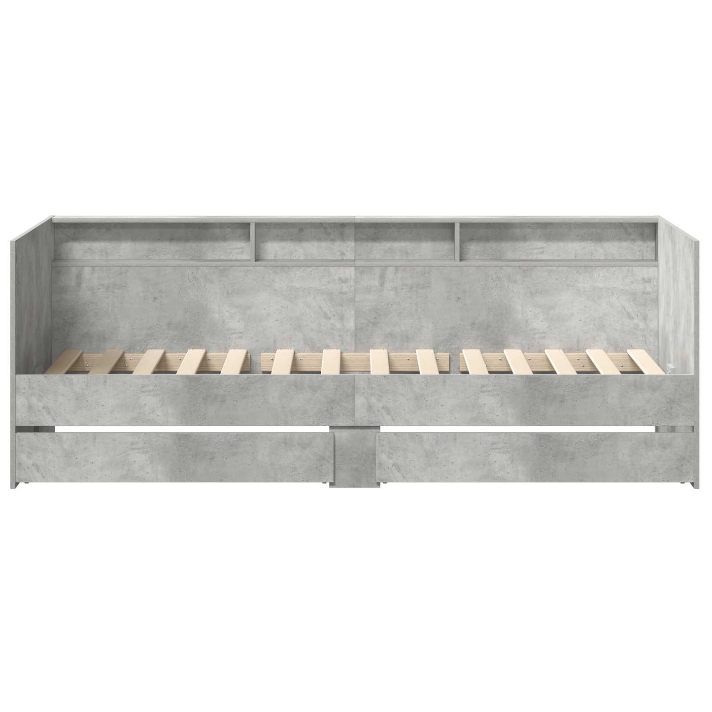 Letto Giorno con cassetto Grigio 90 x 200 cm Legno multistrato | homemem39