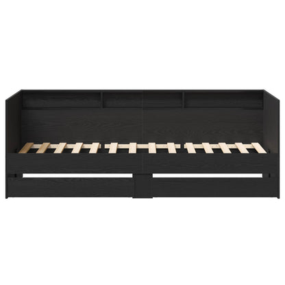 Letto Giorno con cassetto Grigio 90 x 200 cm Legno multistrato