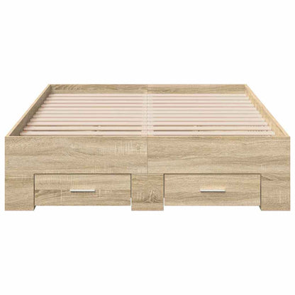 Struttura del letto Marrone 140 x 200 cm Legno multistrato | homemem39