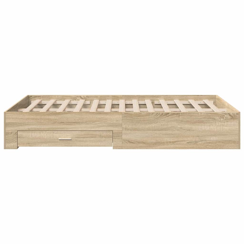 Struttura del letto Marrone 140 x 200 cm Legno multistrato | homemem39