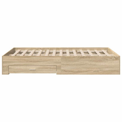 Struttura del letto Marrone 140 x 200 cm Legno multistrato | homemem39