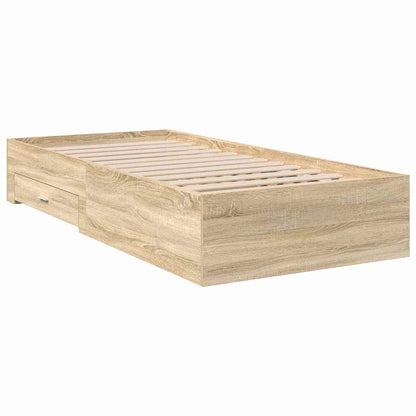 Struttura del letto Marrone 90 x 190 cm Legno multistrato | homemem39
