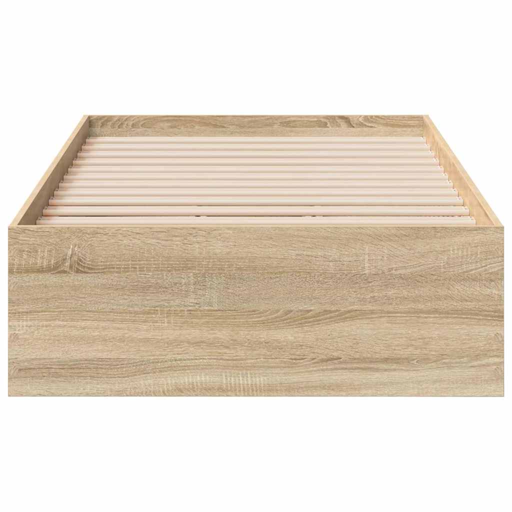 Struttura del letto Marrone 90 x 190 cm Legno multistrato | homemem39