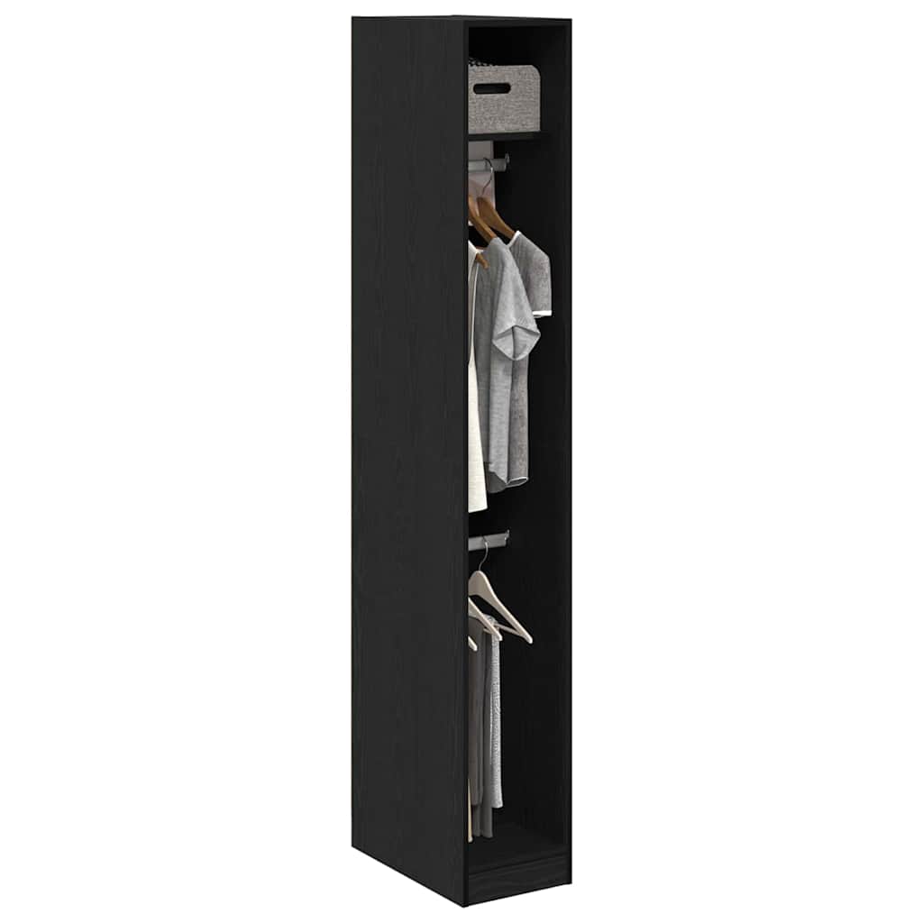 Guardaroba Rovere nero 30 x 50 x 200 cm Legno multistrato