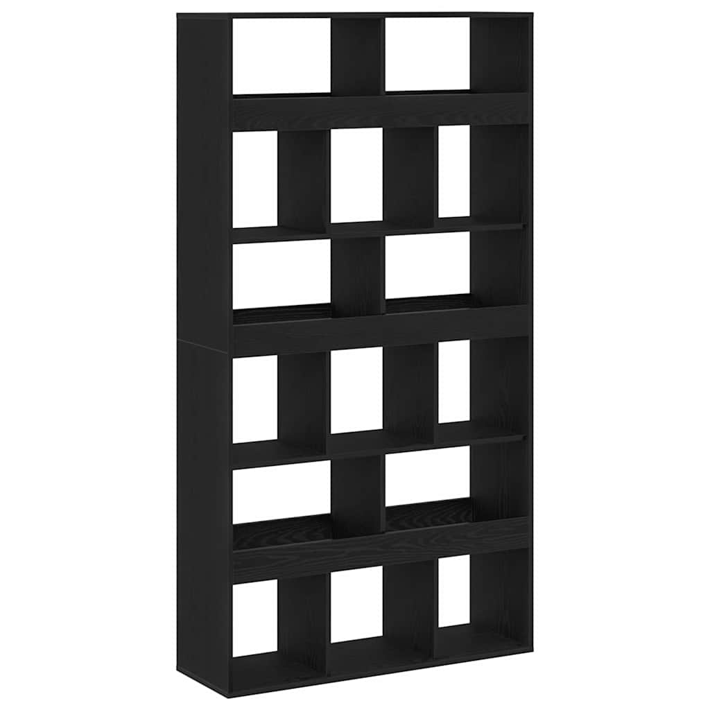 Armadio per Libri 15 livelli 100 x 33 x 93.75 cm Rovere Nero | homemem39