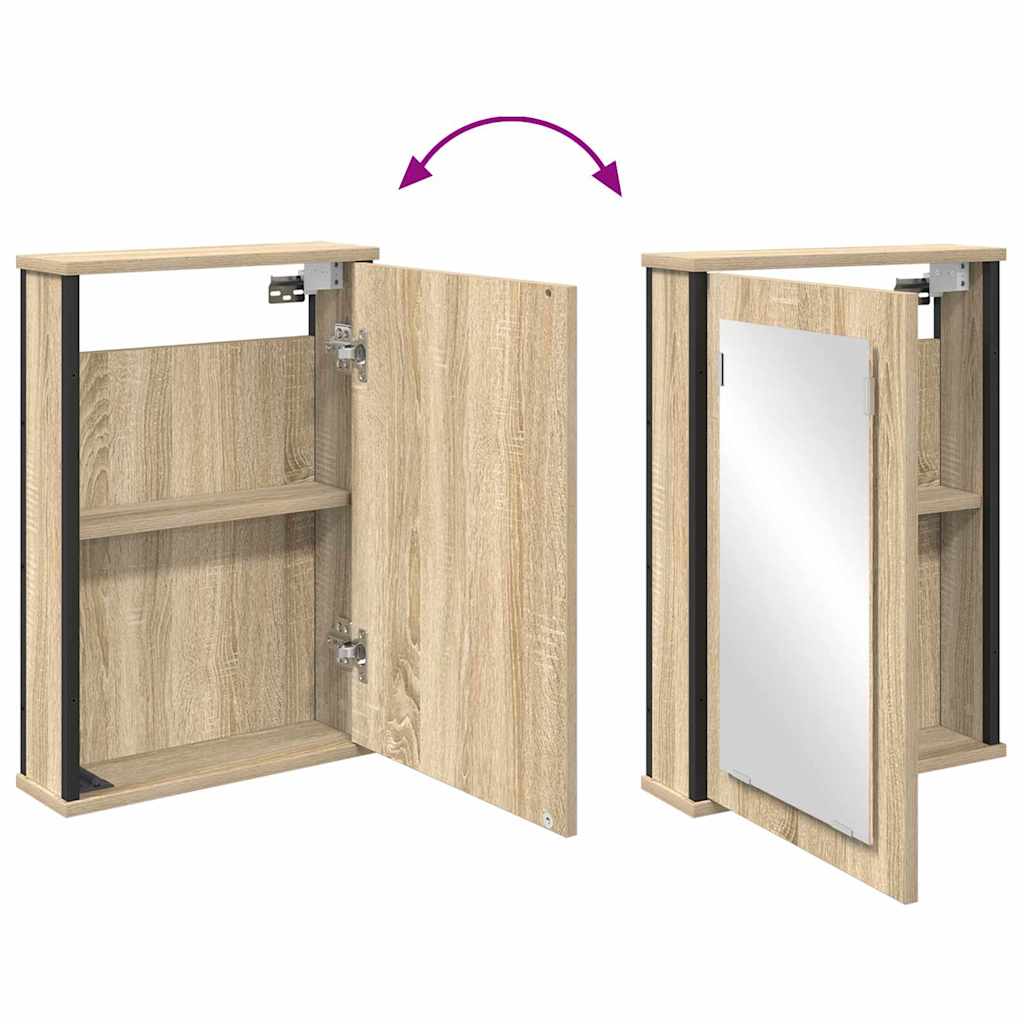 Set di mobili per il bagno 2 pcs Marrone Legno multistrato
