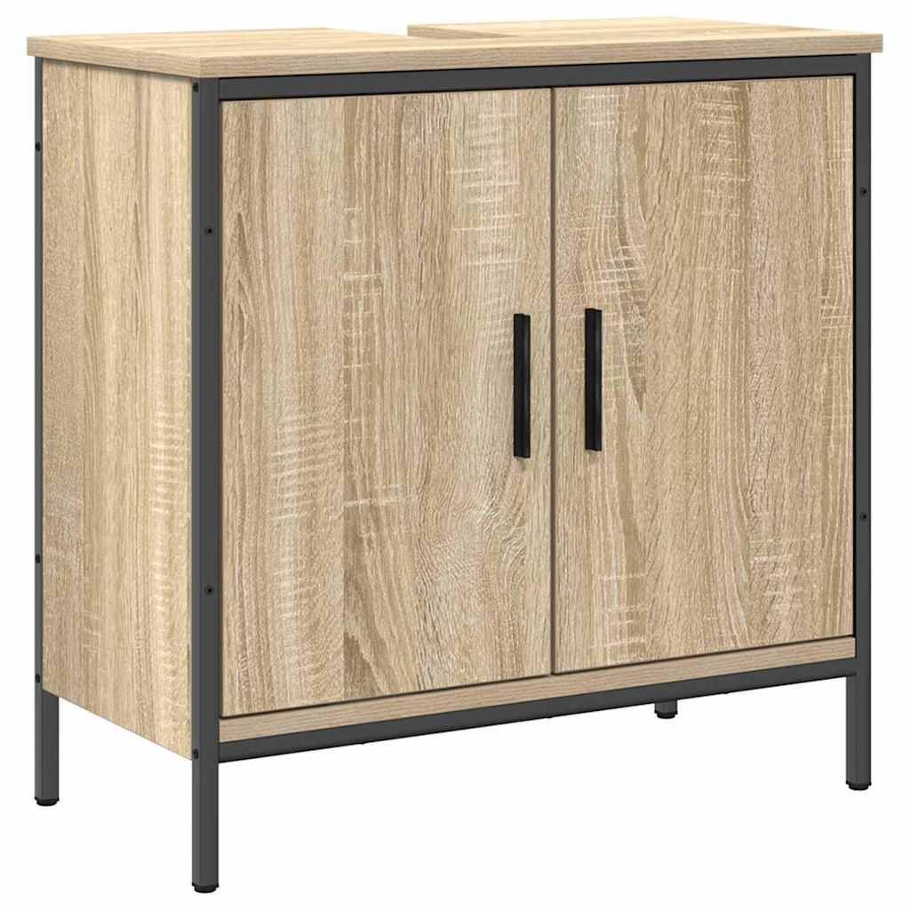 Set di mobili per il bagno 3 pcs Marrone Legno multistrato | homemem39