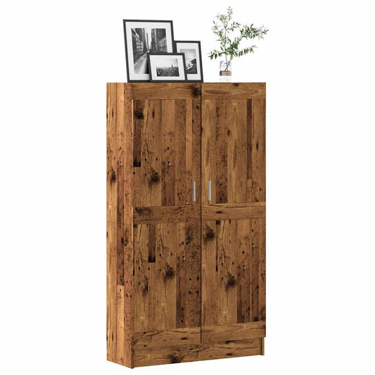 Libreria Legno Antico 82,5x30,5x150 cm in Legno Multistrato | homemem39