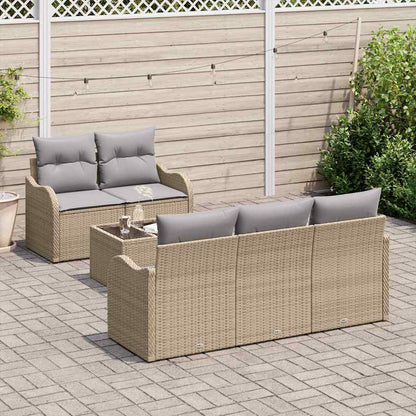 Set Divano da Giardino Beige polyrattan | homemem39
