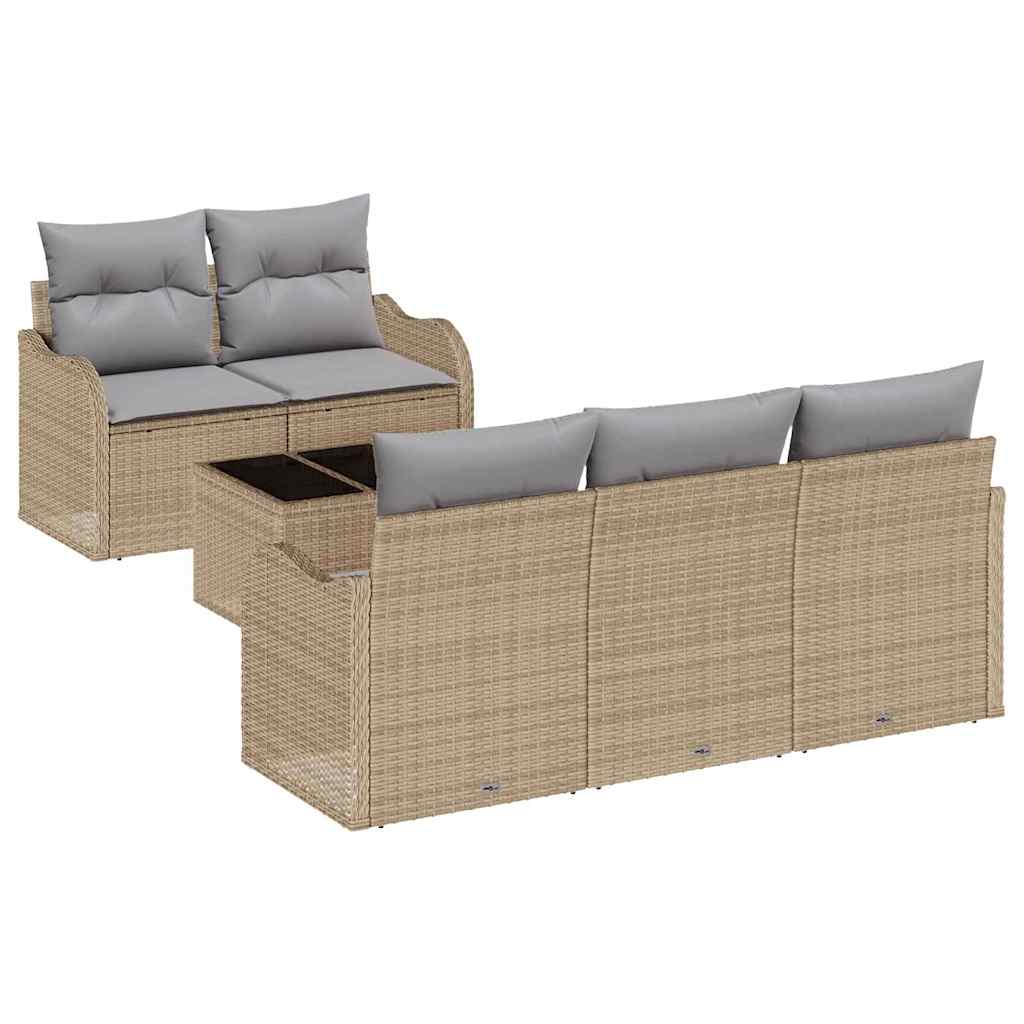 Set Divano da Giardino Beige polyrattan | homemem39