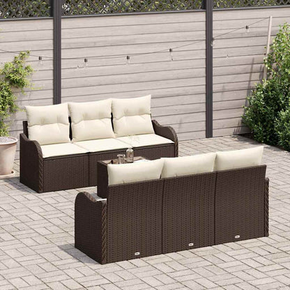 Set Divano da Giardino Marrone 55 x 55 x 37 cm polyrattan | homemem39