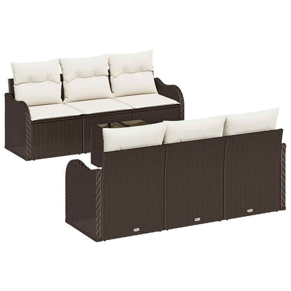 Set Divano da Giardino Marrone 55 x 55 x 37 cm polyrattan | homemem39