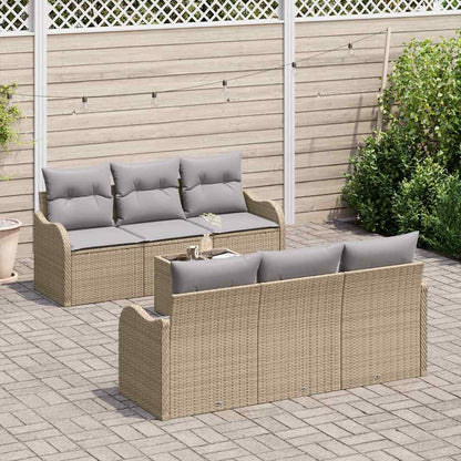 Set Divano da Giardino Beige 55 x 55 x 37 cm polyrattan | homemem39