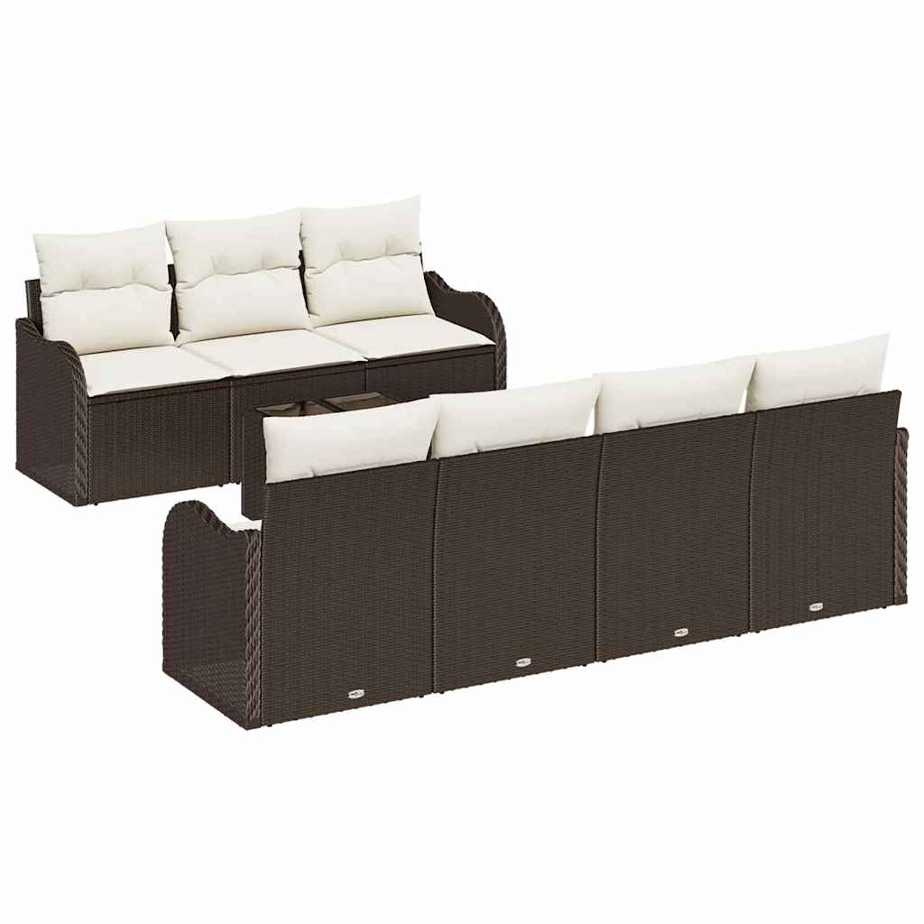 Set Divano da Giardino Marrone 55 x 55 x 37 cm polyrattan | homemem39