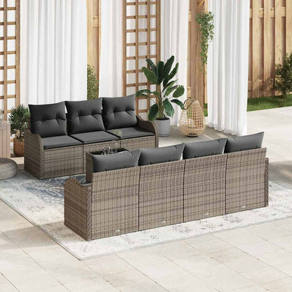 Set Divano da Giardino Grigio 55 x 55 x 37 cm polyrattan | homemem39