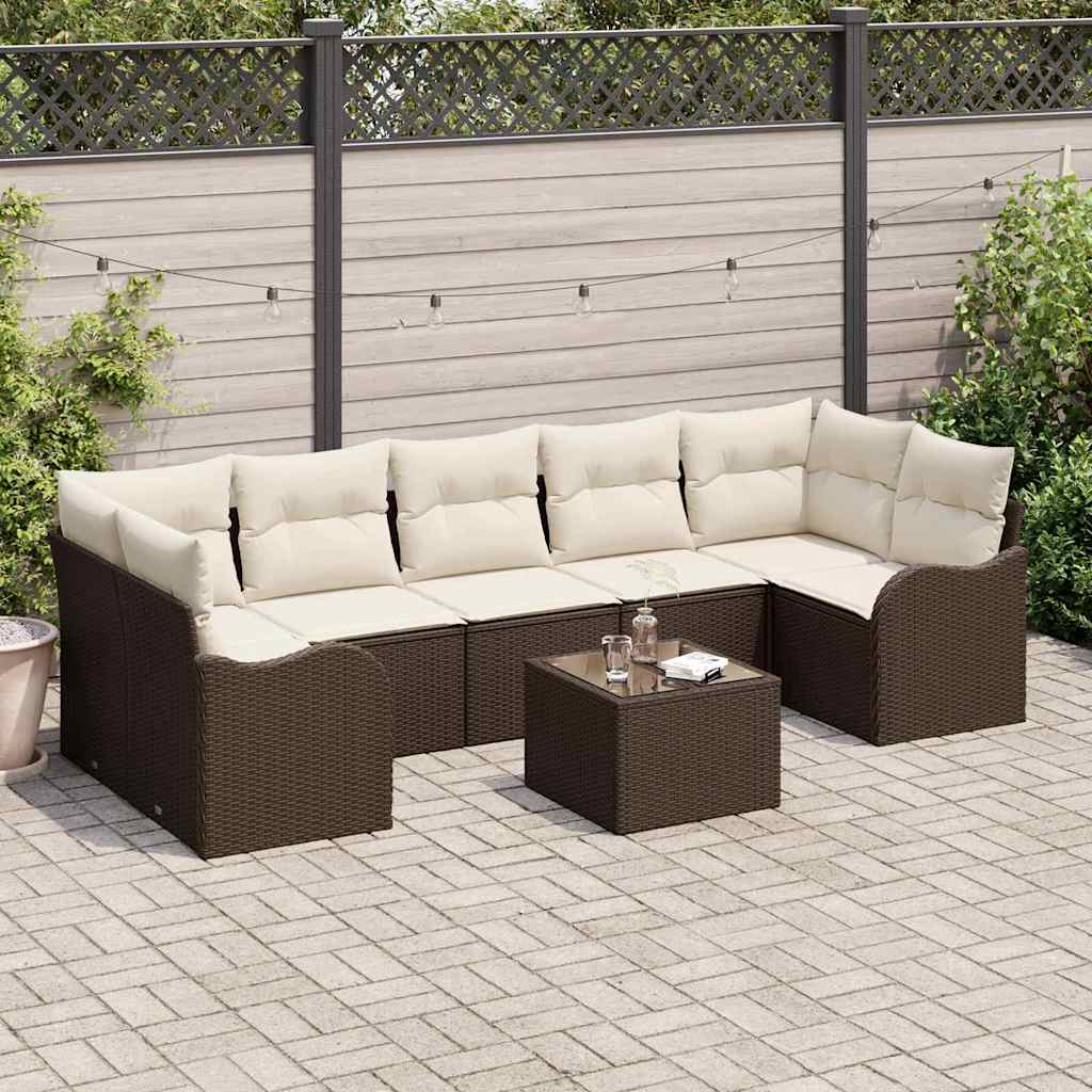 Set Divano da Giardino Marrone 55 x 55 x 37 cm polyrattan | homemem39