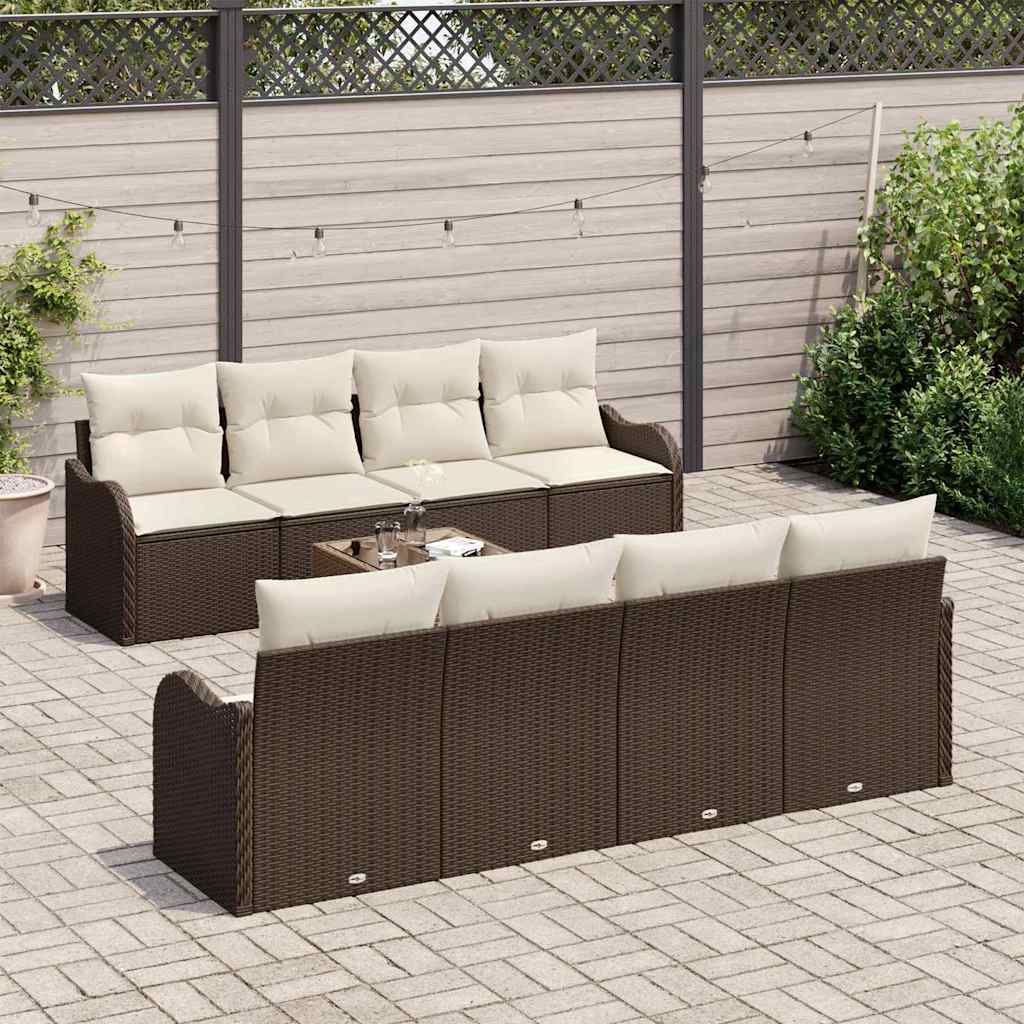 Set Divano da Giardino Marrone 55 x 55 x 37 cm polyrattan | homemem39