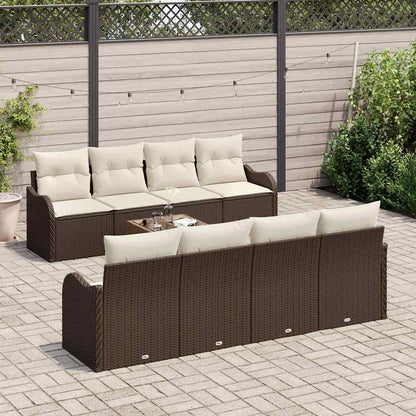 Set Divano da Giardino Marrone 55 x 55 x 37 cm polyrattan | homemem39