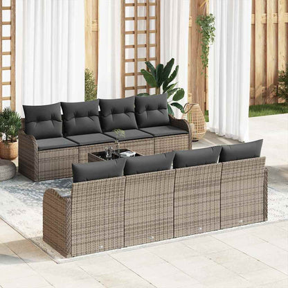Set Divano da Giardino Grigio 55 x 55 x 37 cm polyrattan | homemem39