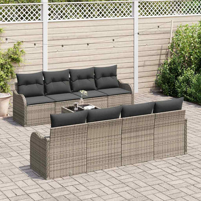 Set Divano da Giardino Grigio 55 x 55 x 37 cm polyrattan | homemem39