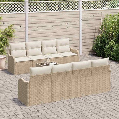 Set Divano da Giardino Beige 55 x 55 x 37 cm polyrattan | homemem39