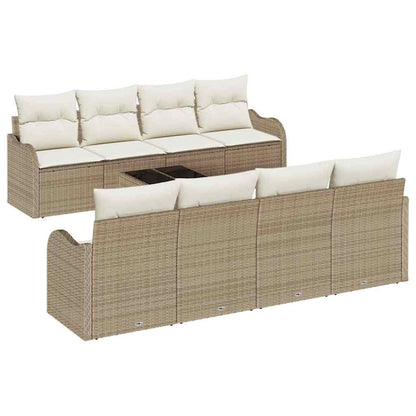 Set Divano da Giardino Beige 55 x 55 x 37 cm polyrattan | homemem39