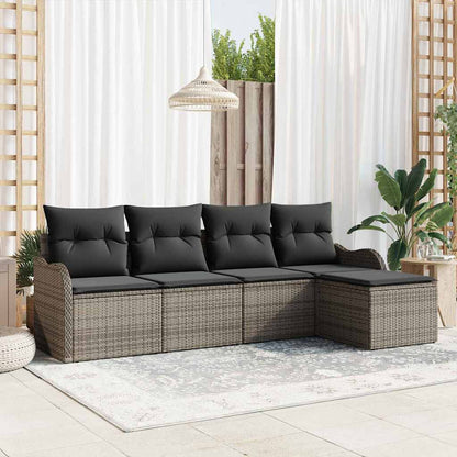 Set Divano da Giardino Grigio polyrattan | homemem39