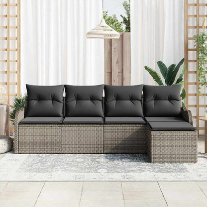 Set Divano da Giardino Grigio polyrattan | homemem39