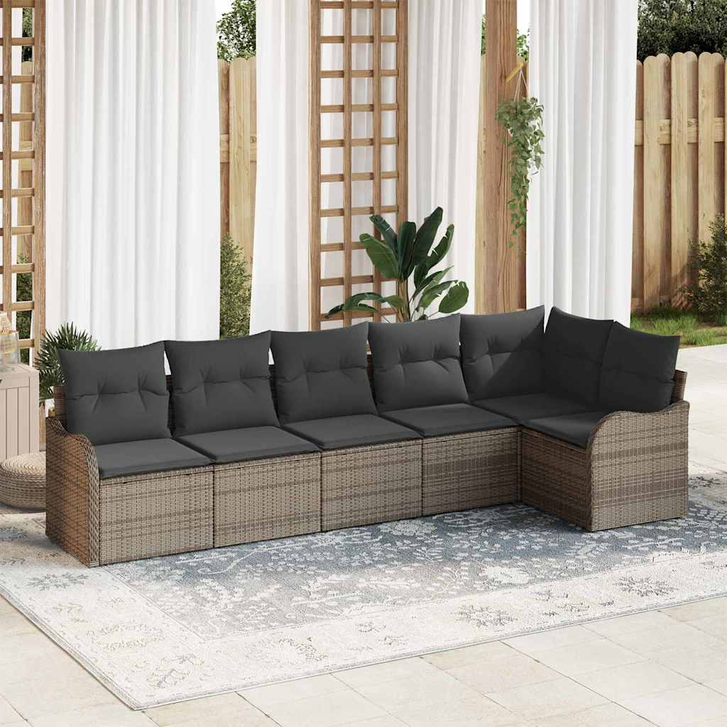 Set Divano da Giardino Grigio polyrattan | homemem39
