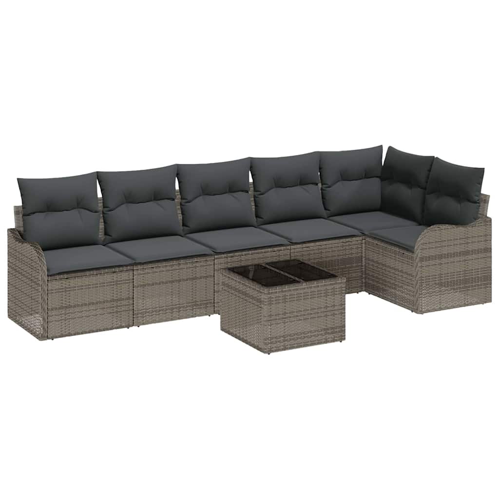 Set Divano da Giardino Grigio polyrattan | homemem39