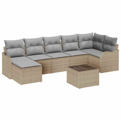 Set Divano da Giardino Beige polyrattan | homemem39
