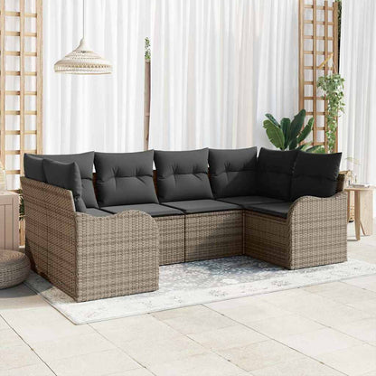 Set Divano da Giardino Grigio polyrattan | homemem39