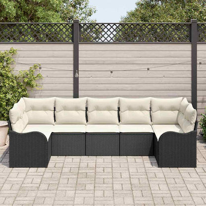 Set Divano da Giardino Nero polyrattan | homemem39