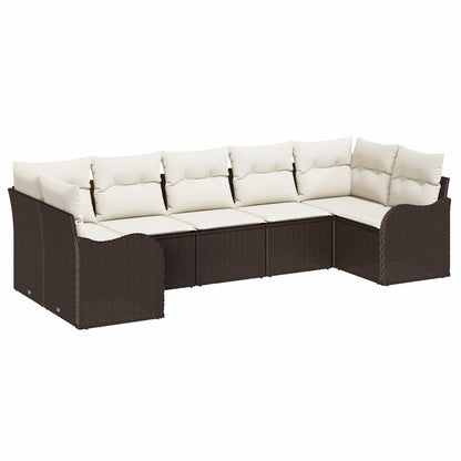 Set Divano da Giardino Marrone polyrattan | homemem39