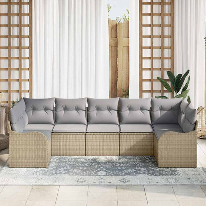 Set Divano da Giardino Beige polyrattan | homemem39