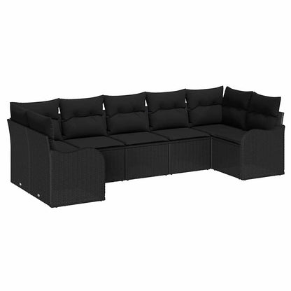 Set Divano da Giardino Nero polyrattan | homemem39