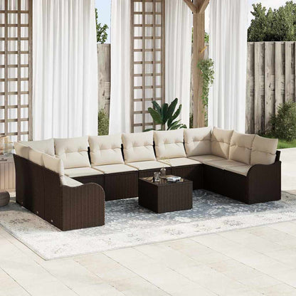 Set Divano da Giardino Marrone 55 x 55 x 37 cm polyrattan | homemem39
