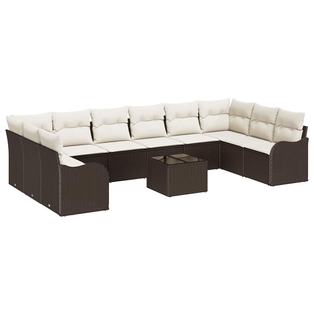 Set Divano da Giardino Marrone 55 x 55 x 37 cm polyrattan | homemem39