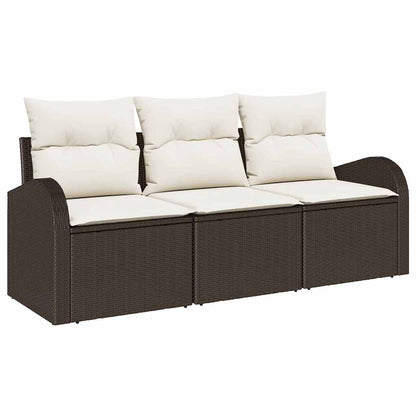 Set Divano da Giardino Marrone polyrattan | homemem39