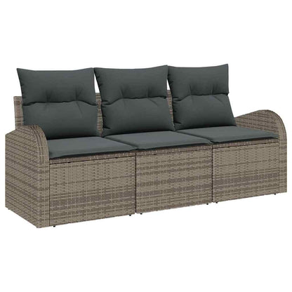 Set Divano da Giardino Grigio polyrattan | homemem39